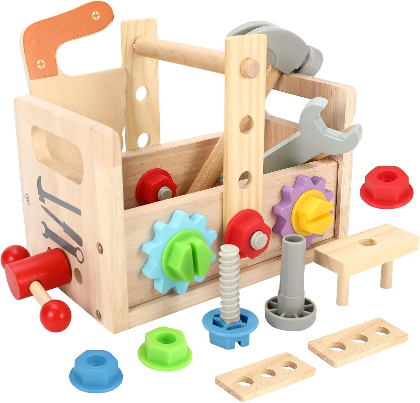 Montessori Construction Toy – Wooden Tools