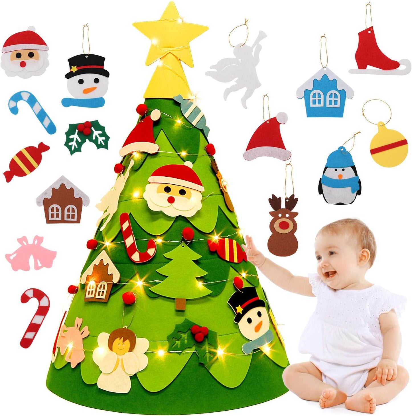Montessori 3D DIY Felt Christmas Tree