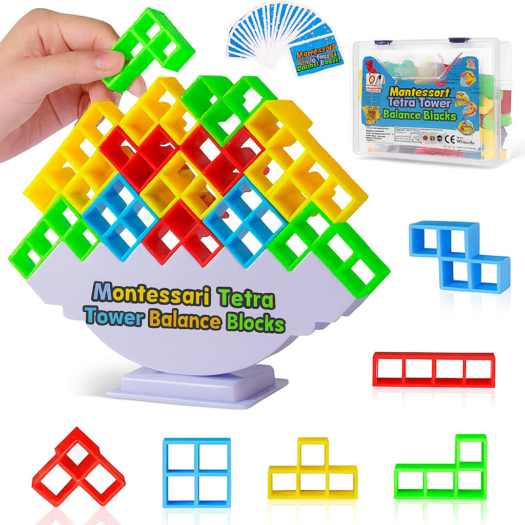 Montessori Tetra Tower Balance Blocks