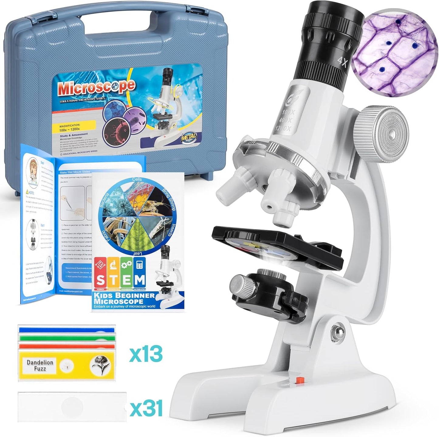 58-Piece STEM Microscope Exploration Kit