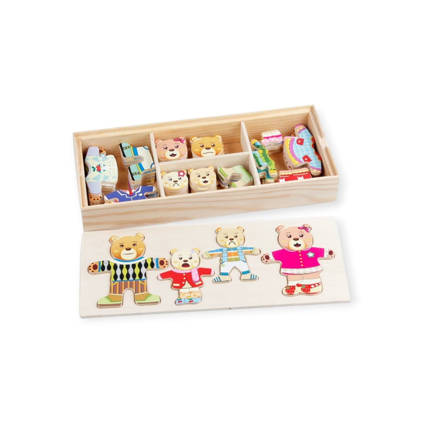 Montessori Bear Dress Up Game - Project Montessori