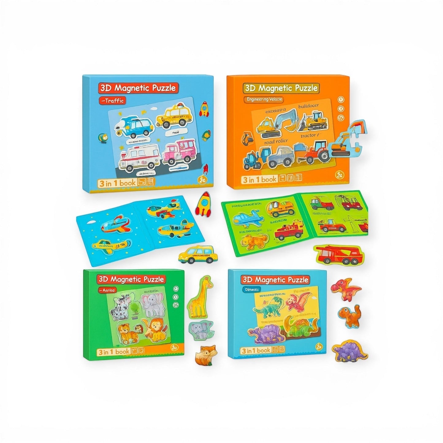 Montessori Magnetic Story Puzzle Books - Project Montessori