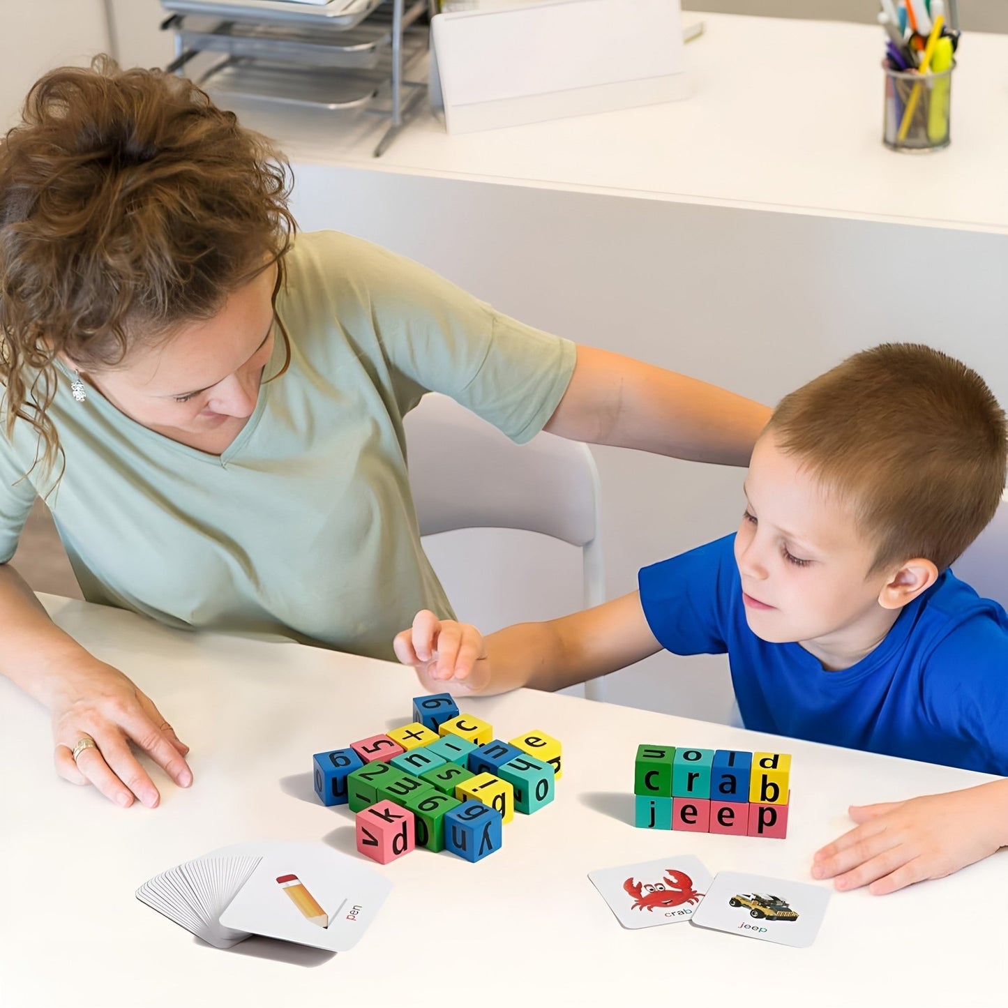 Montessori Speedy Spelling Cubes - Project Montessori