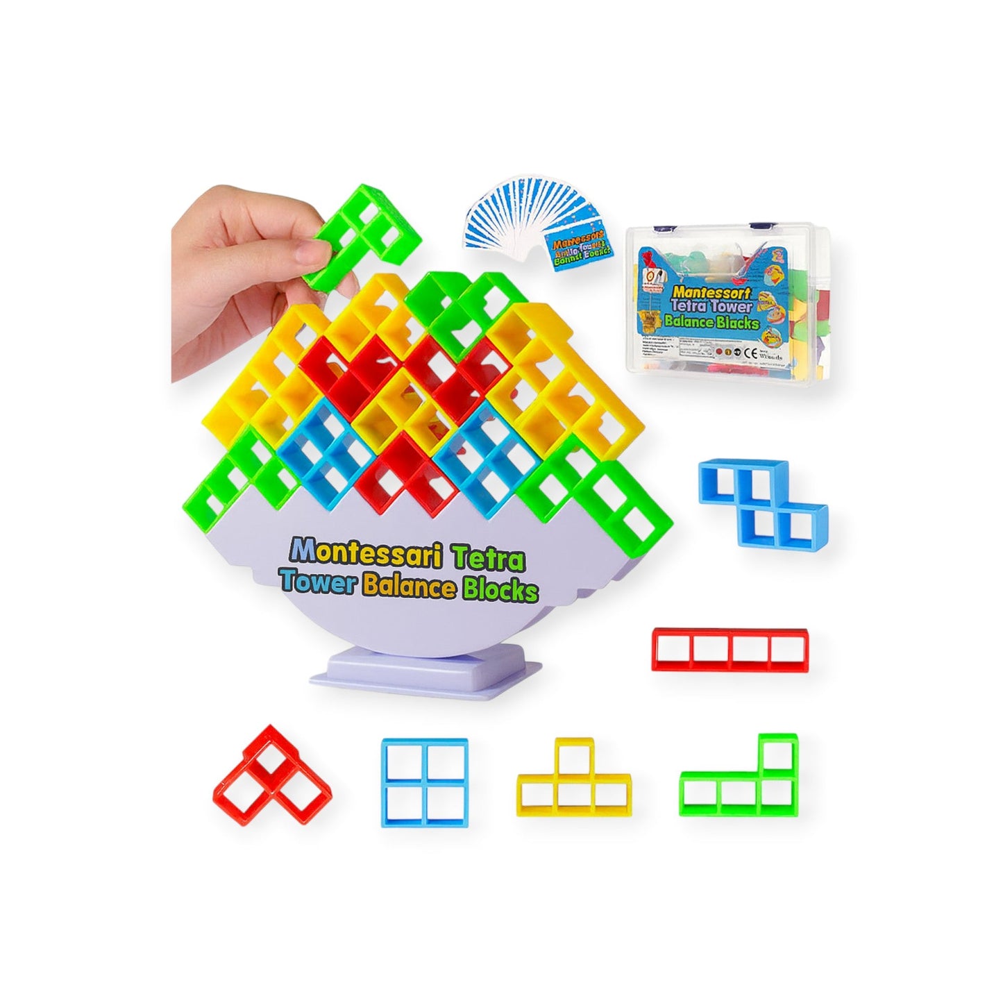 Montessori Tetra Tower Balance Blocks - Project Montessori
