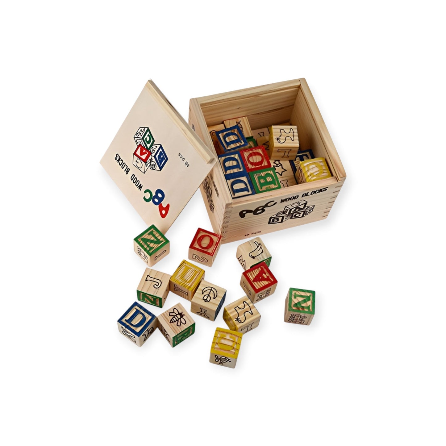 Montessori Wooden ABC Building Blocks - Project Montessori