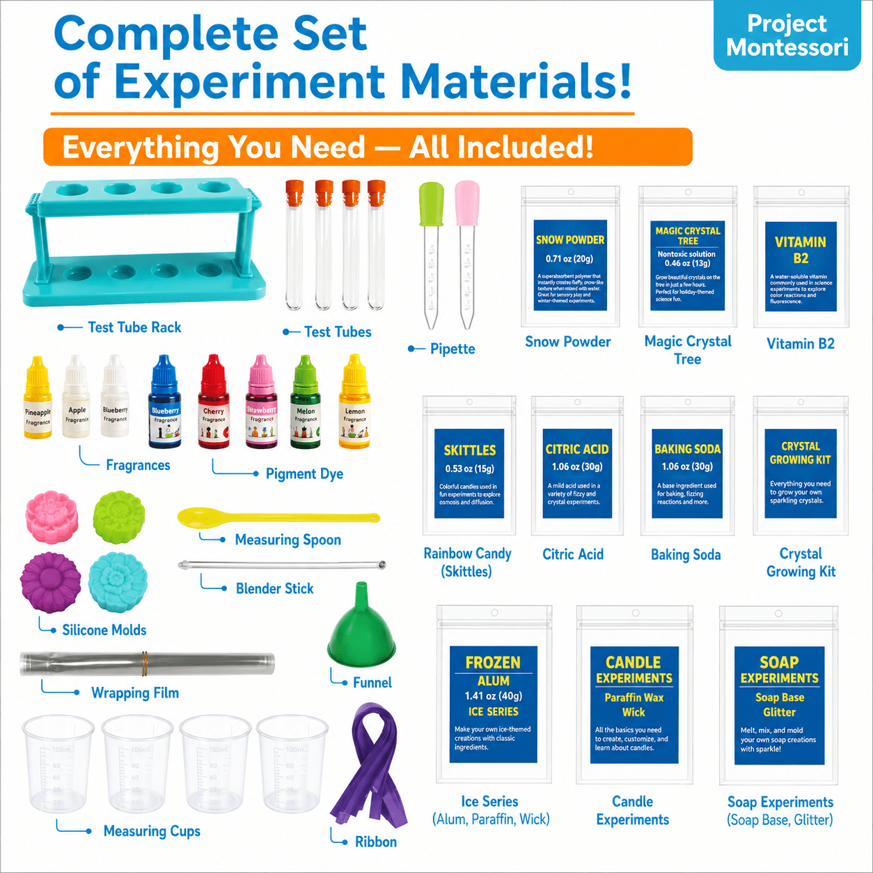 STEM Chemistry & Science Lab Kit for Kids - Project Montessori