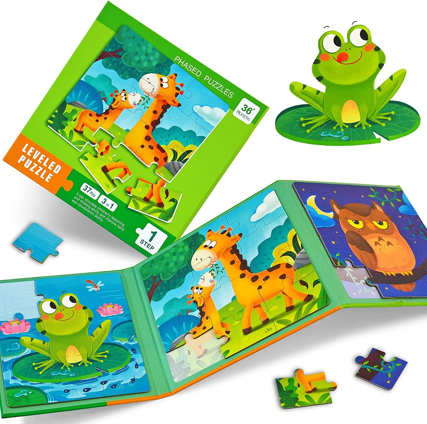 3 in 1 Magnetic Puzzle Book