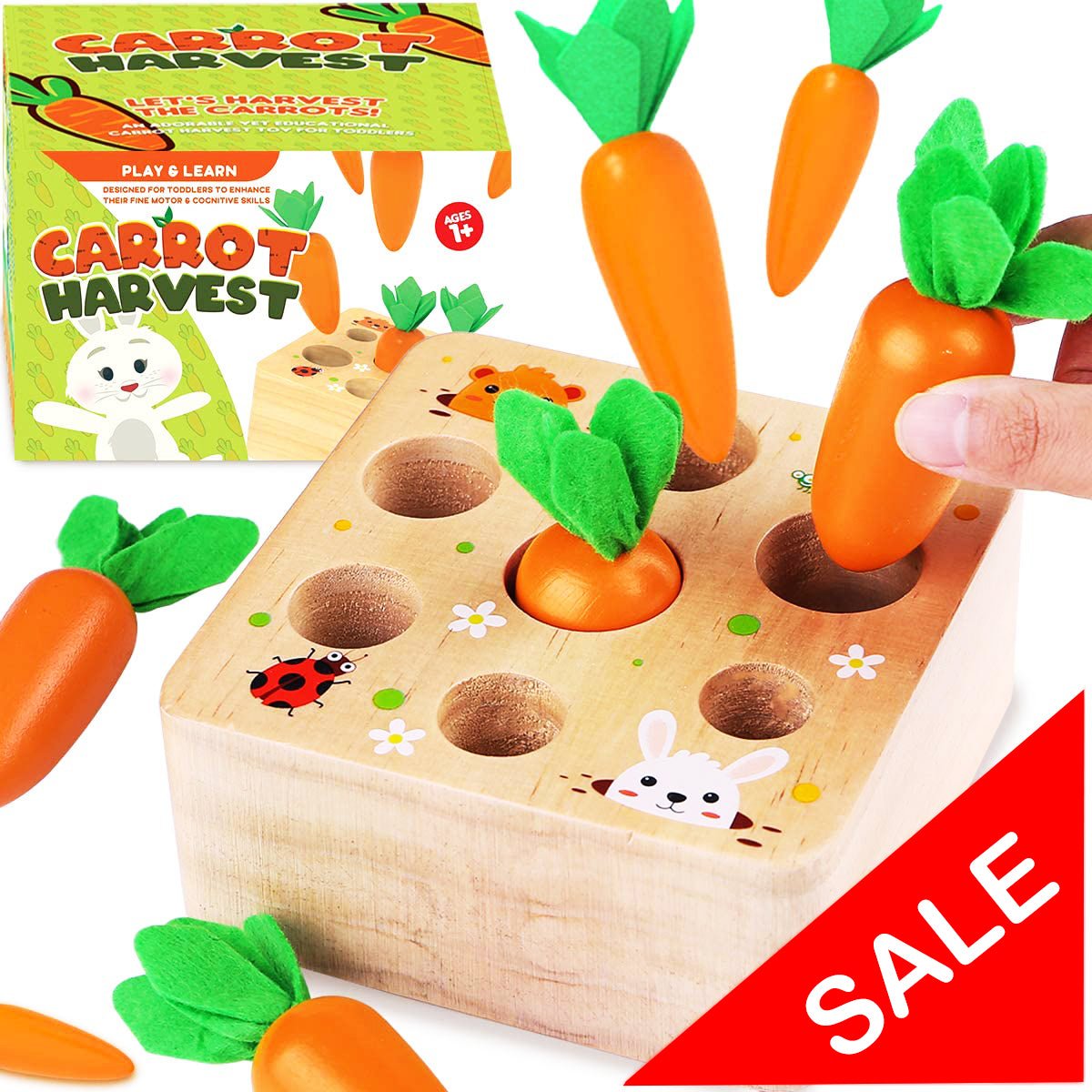 Best Seller: Carrots Harvest Box - Project Montessori