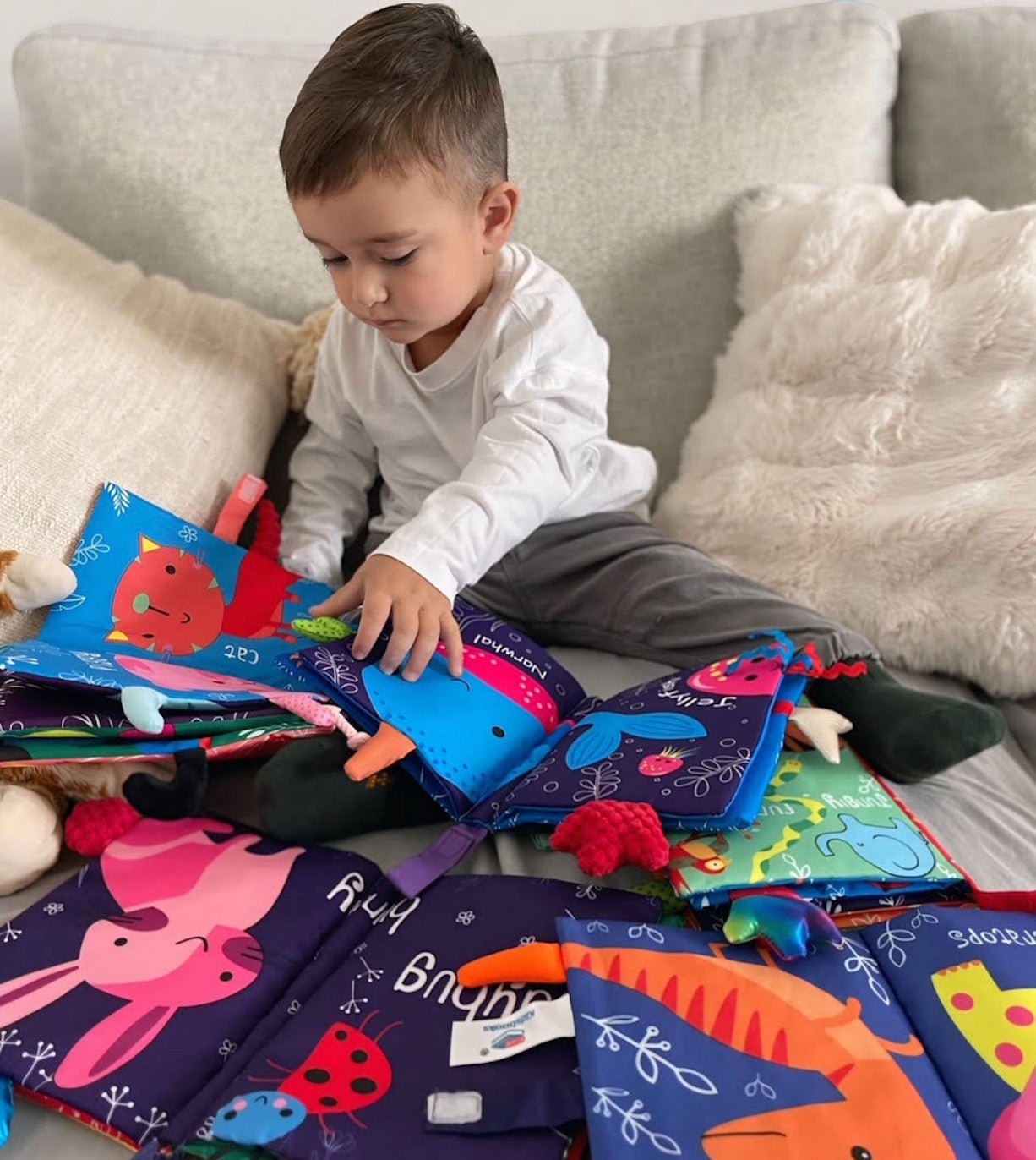 3D Animal Tails Cloth Book - Project Montessori