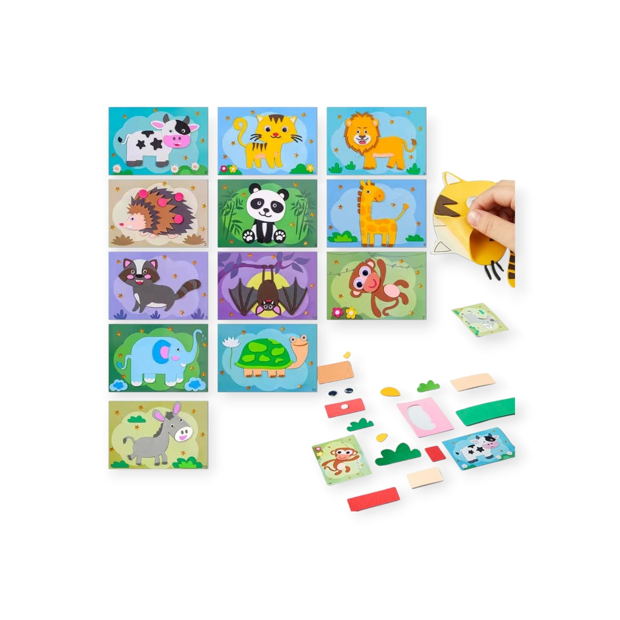 3D Sticker Puzzles (12 Sheets) - Project Montessori