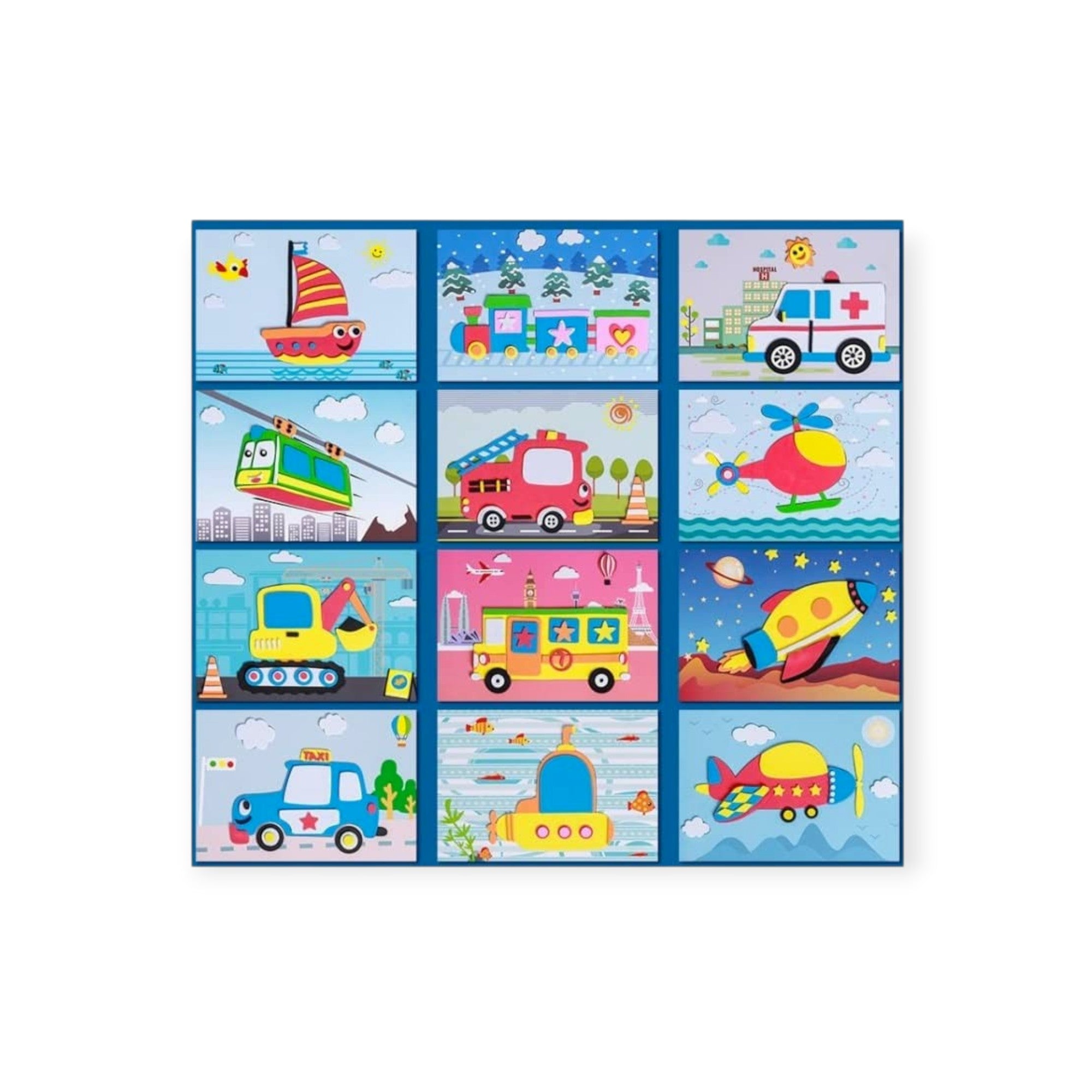 3D Sticker Puzzles (12 Sheets) - Project Montessori
