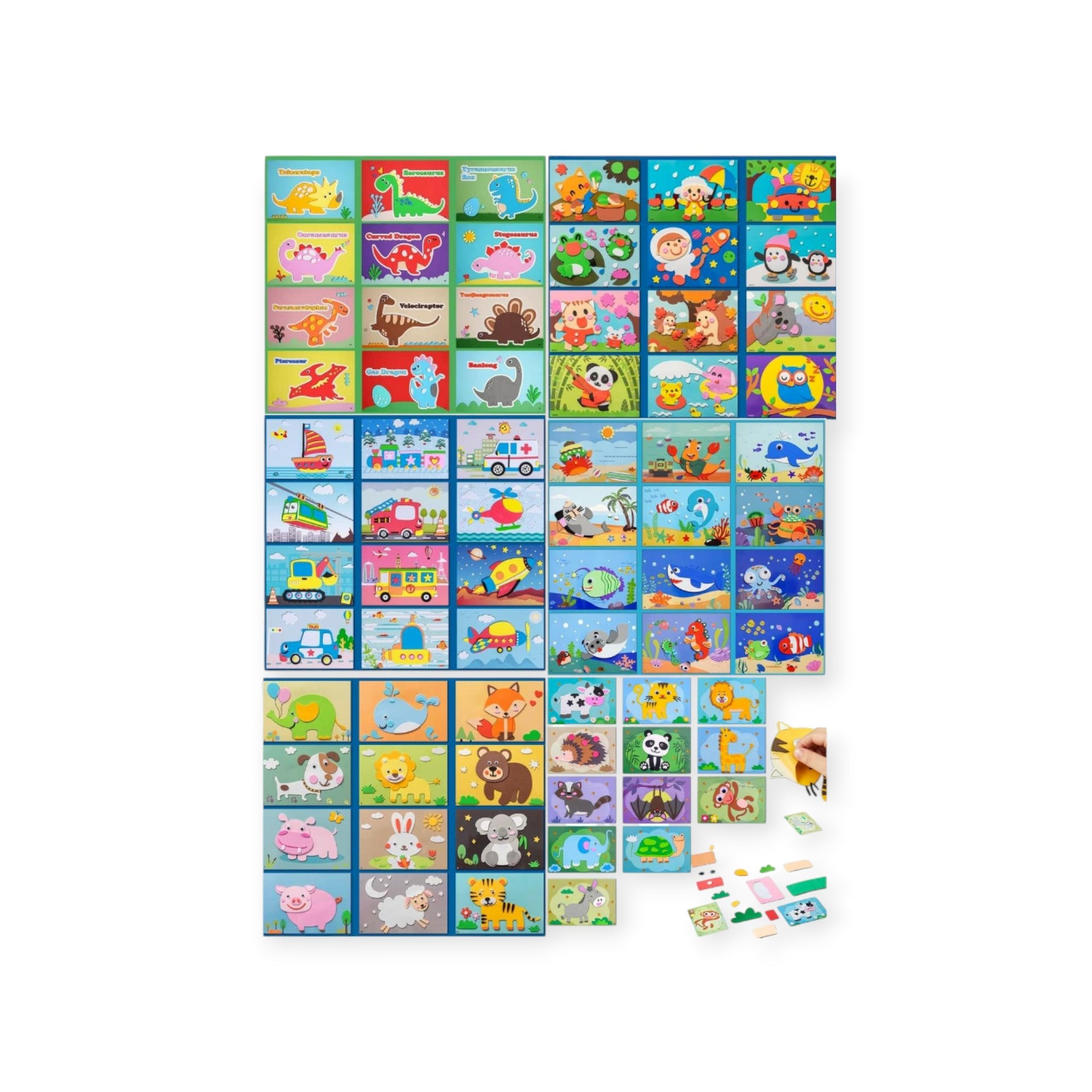 3D Sticker Puzzles (12 Sheets) - Project Montessori