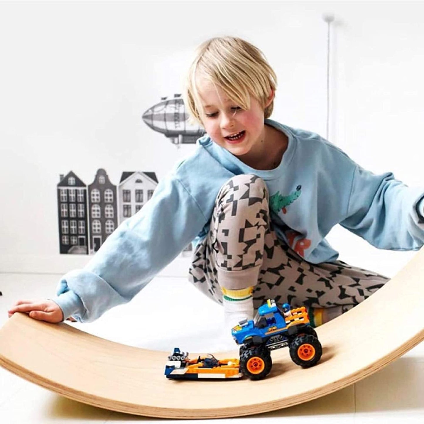 Montessori Wooden Wobble Balance Board