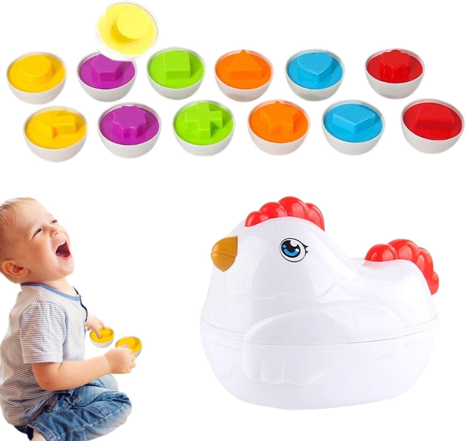 Montessori Mama Hen Matching Eggs
