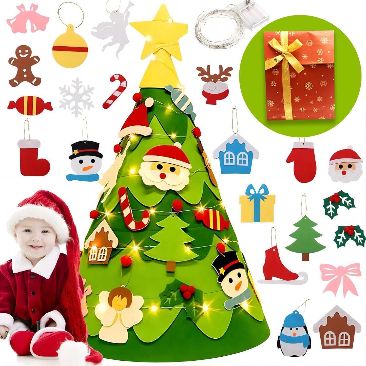 Montessori 3D DIY Felt Christmas Tree