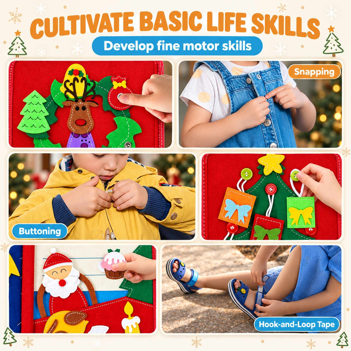 Montessori Felt Santa Book