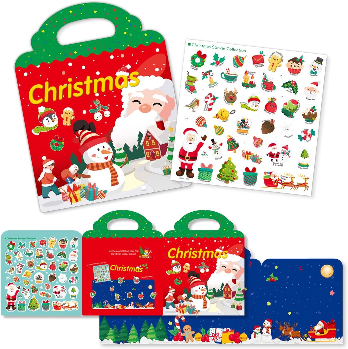 Montessori Christmas Sticker Book