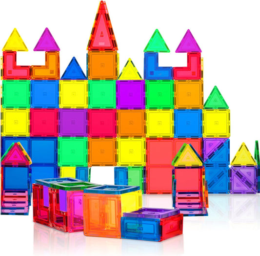 Montessori Magnetic Building Blocks (60 pcs)