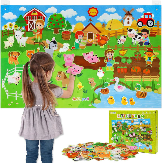 Montessori Felt Farm Play Board
