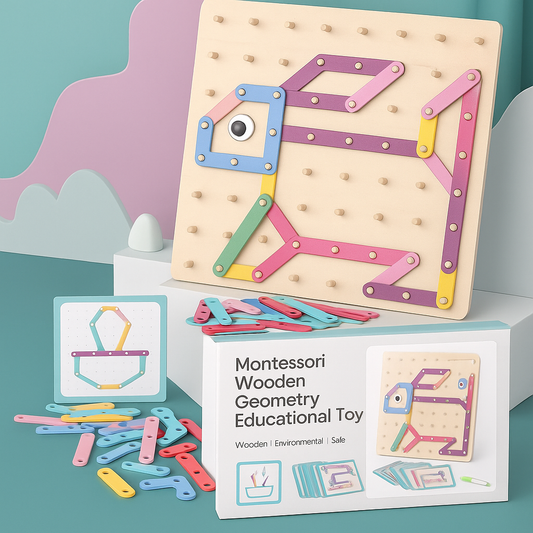 Montessori Wooden Geometry Educational Toy