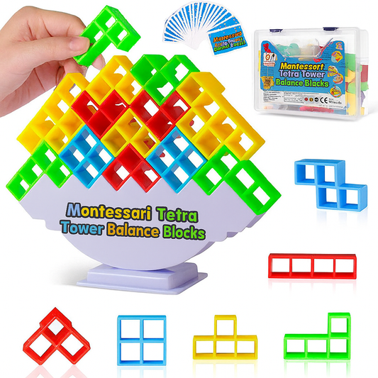 Montessori Tetra Tower Balance Blocks