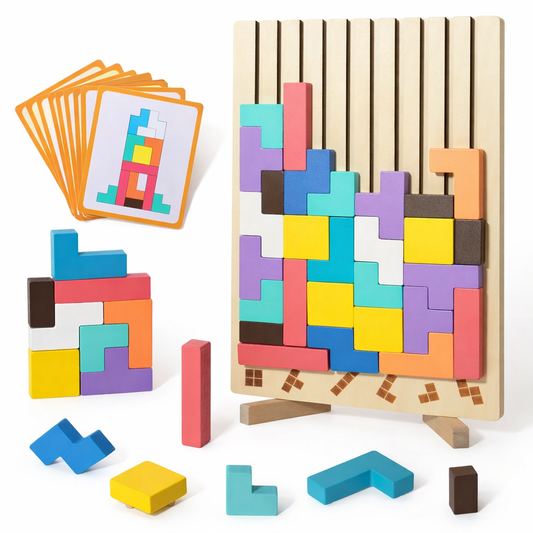 Montessori 3D Tangram Puzzle Blocks