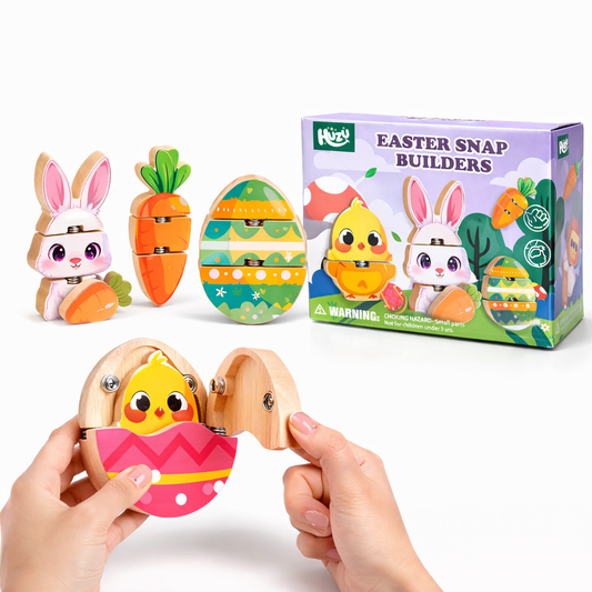 Montessori Easter Snap Puzzle Toy