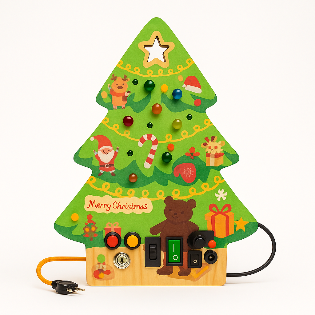 Montessori Wooden LED Christmas Tree
