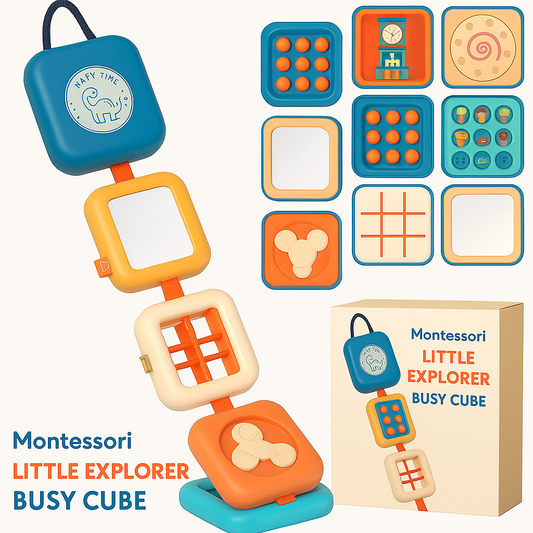Montessori Little Explorer Busy Cube
