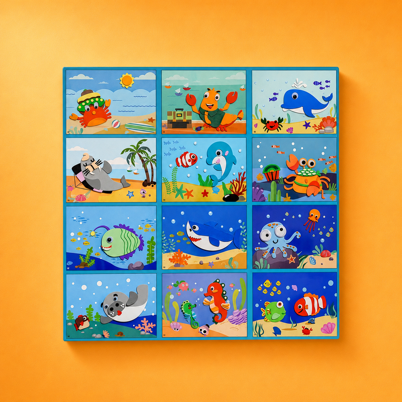 3D Sticker Puzzles (12 Sheets) detail