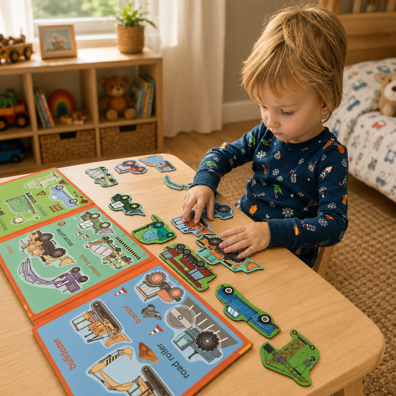 Montessori Magnetic Story Puzzle Books
