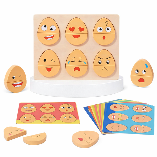 Montessori Wooden Expressions Eggs