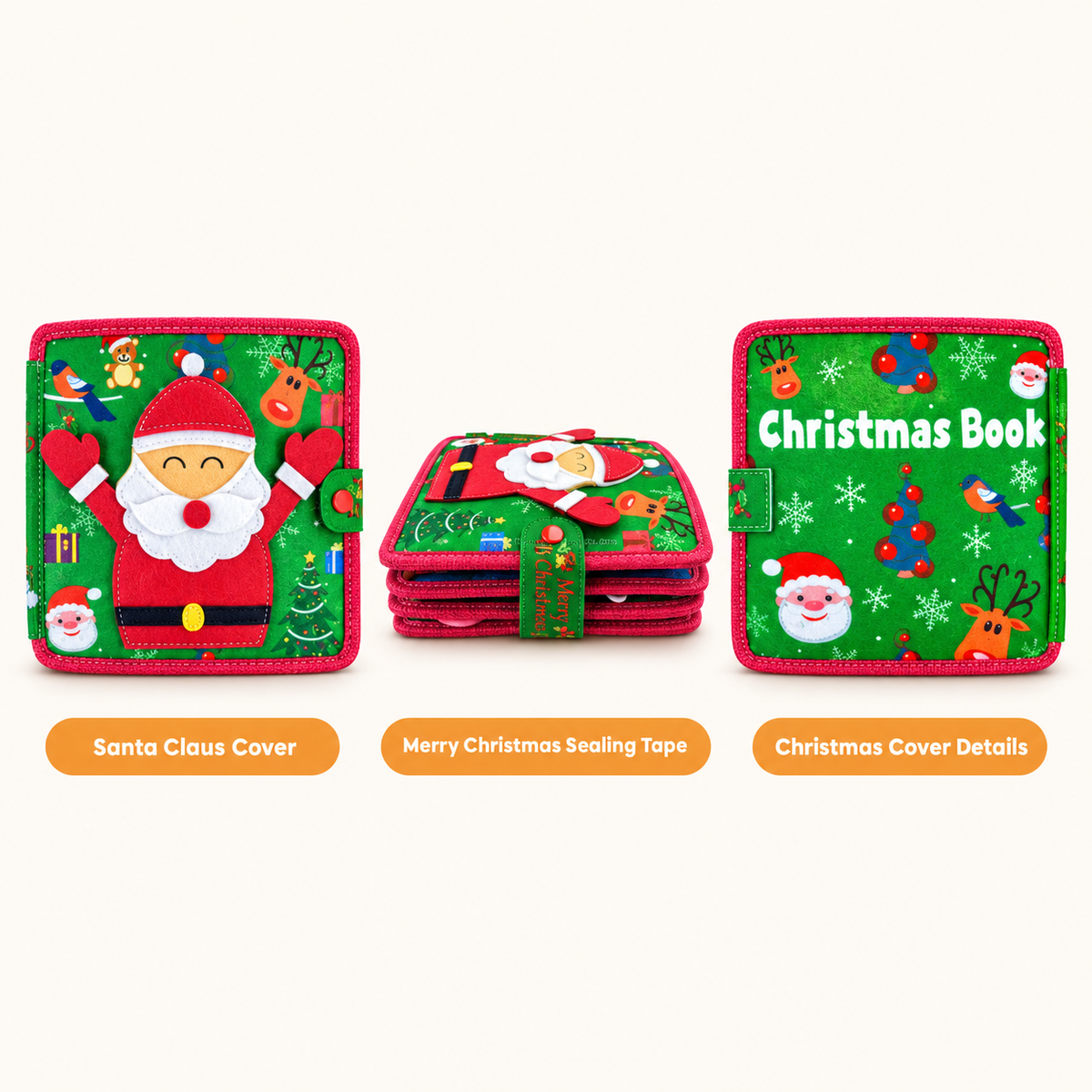 Montessori Felt Santa Book