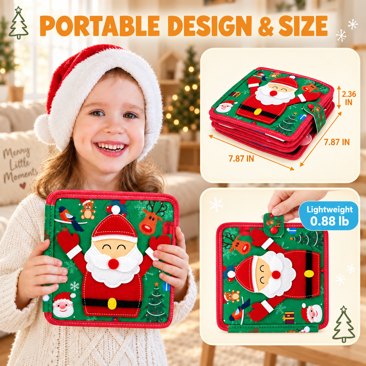 Montessori Felt Santa Book