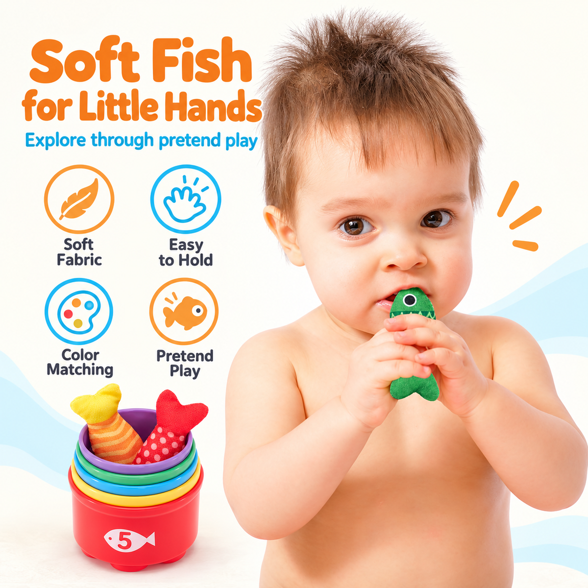 Montessori Catch & Count Fishing Set
