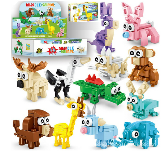 Montessori Animal Building Blocks