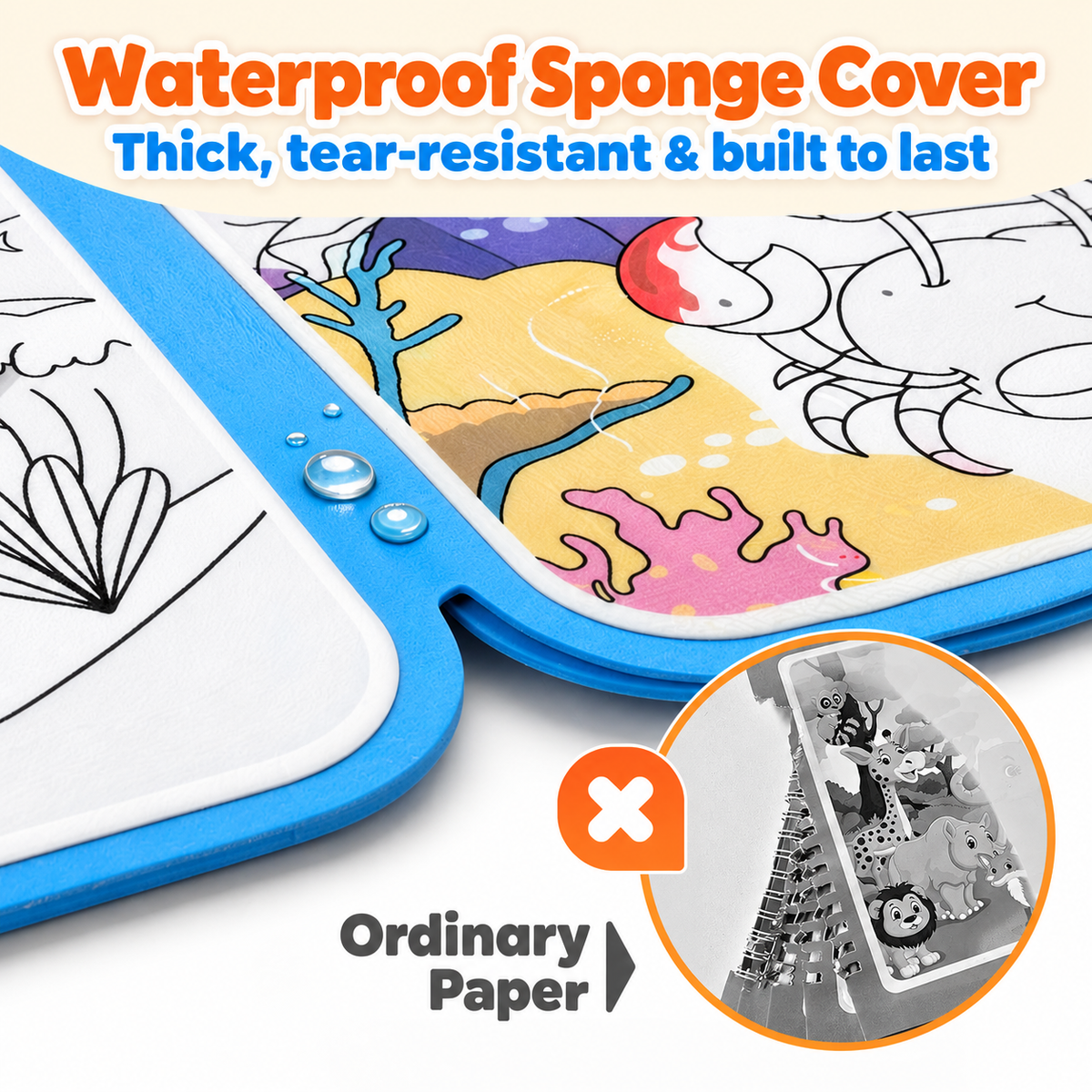 Montessori Magic Water Coloring Books (4-Pack)