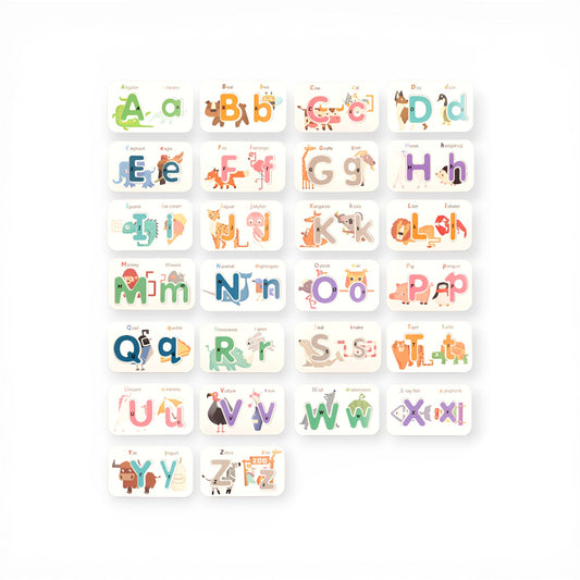 Alphabets & Numbers Wooden Flash Cards - Project Montessori