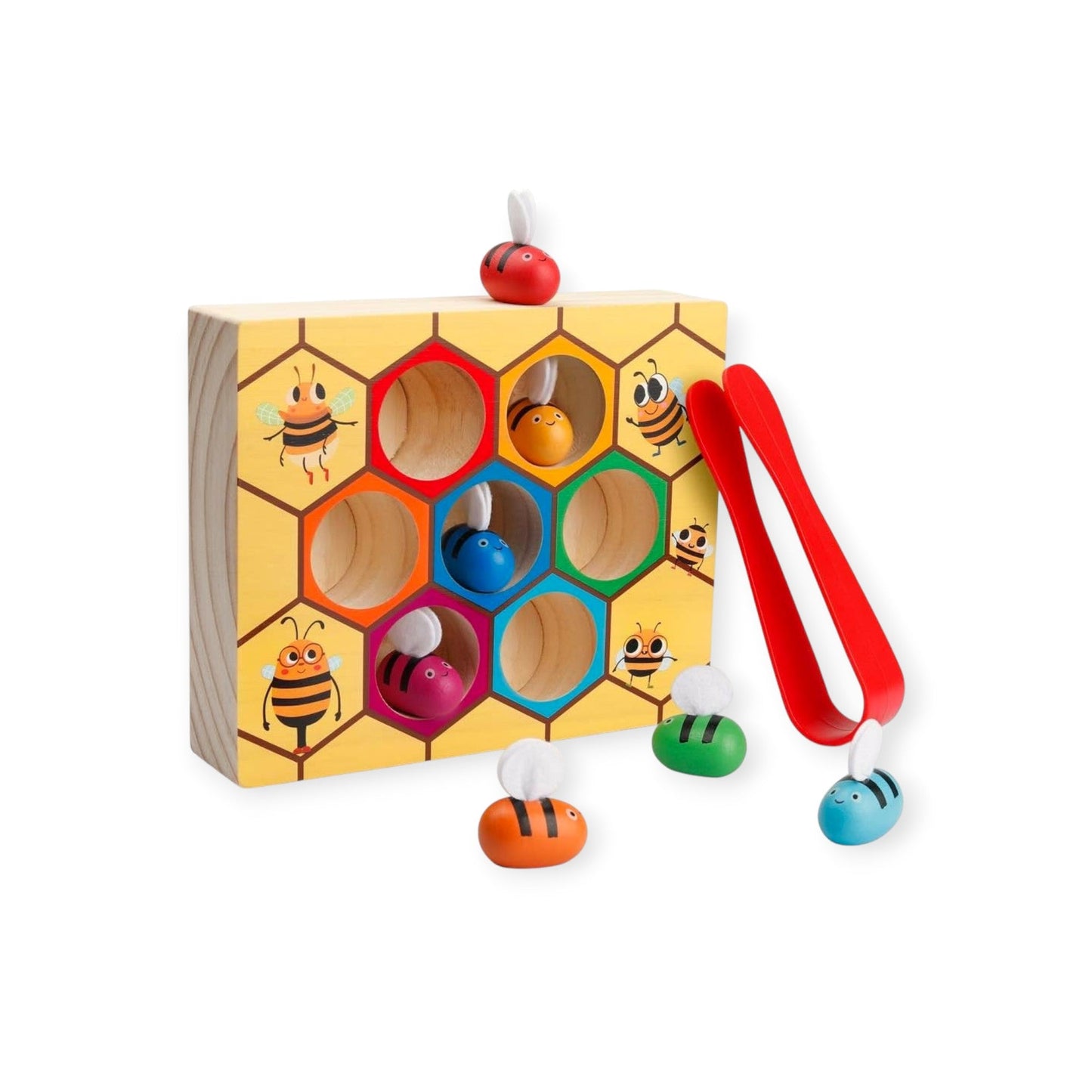 Bee Wooden Sorting Game - Project Montessori