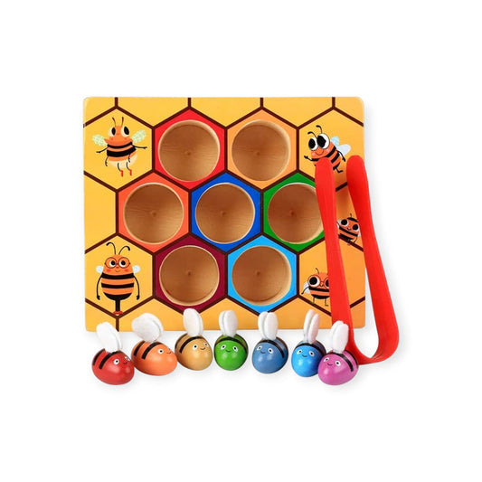 Bee Wooden Sorting Game - Project Montessori
