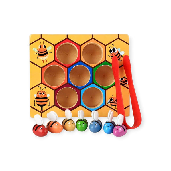 Bee Wooden Sorting Game - Montessori Toy for 1yr Building – Project ...