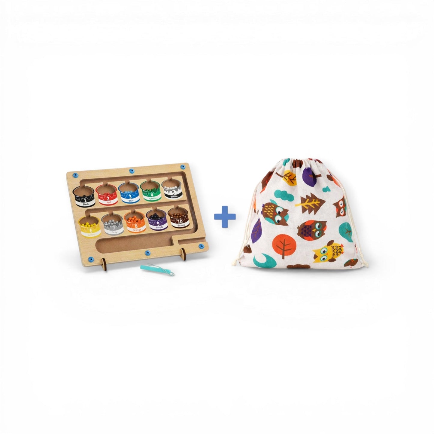 Color and Number Magnetic Board - Project Montessori