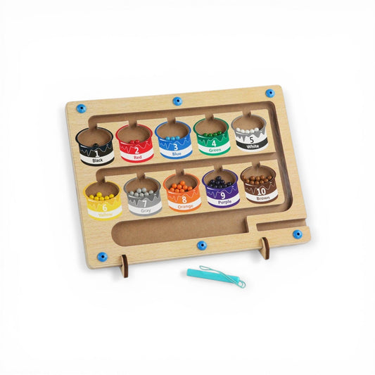 Color and Number Magnetic Board - Project Montessori