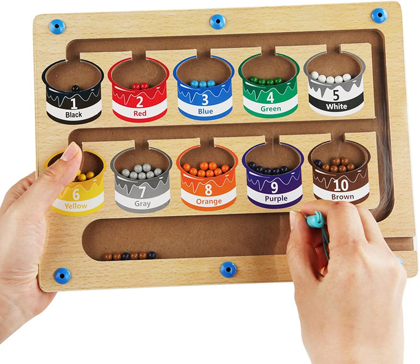 Color and Number Magnetic Board - Project Montessori