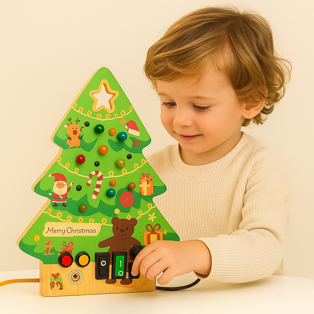 Montessori Wooden LED Christmas Tree