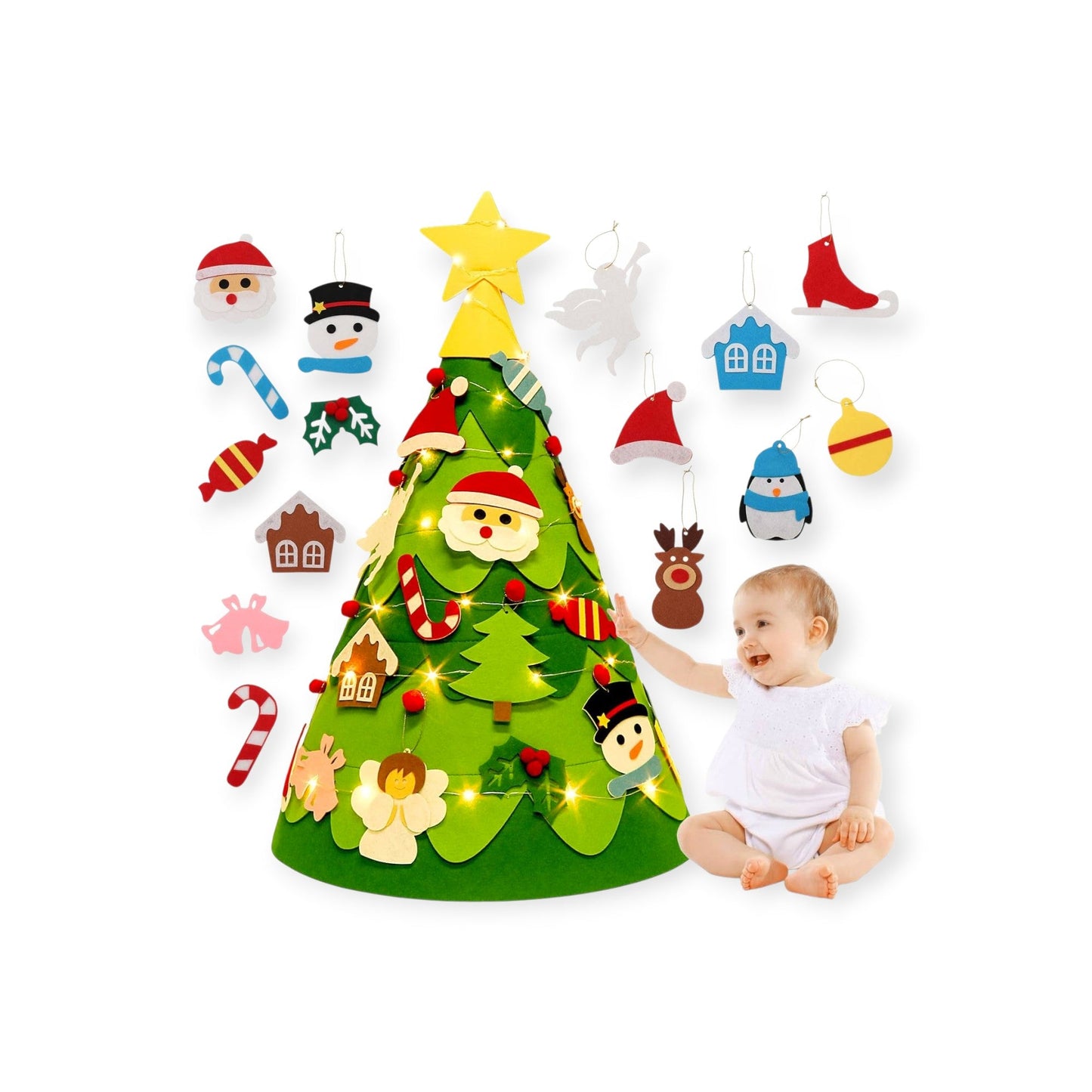 Montessori 3D DIY Felt Christmas Tree - Project Montessori