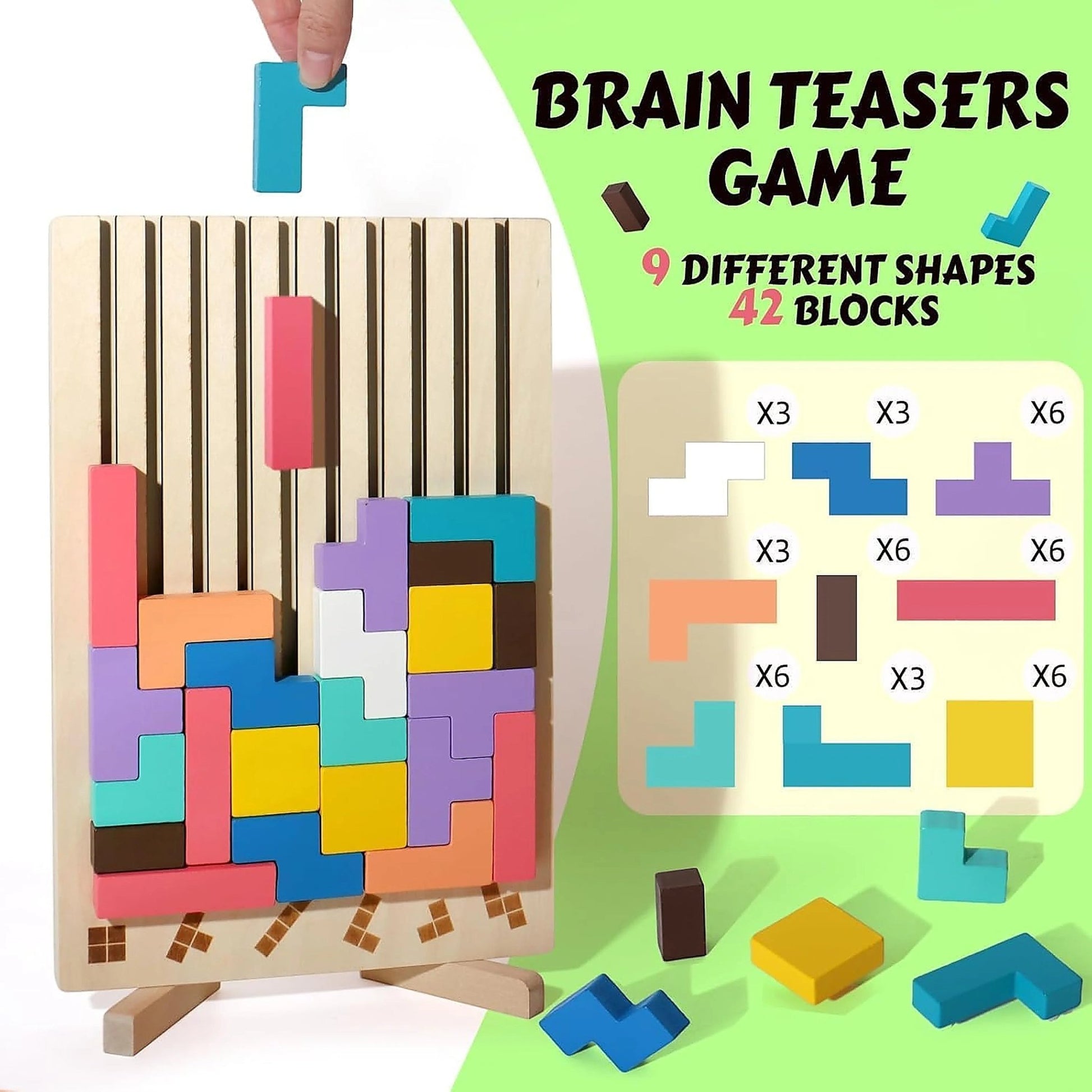 Montessori 3D Tangram Puzzle Blocks - Project Montessori