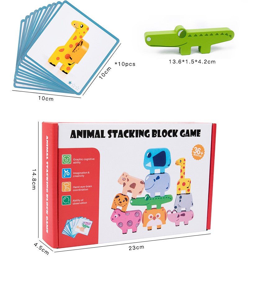 Montessori Animal Stacking Game - Project Montessori