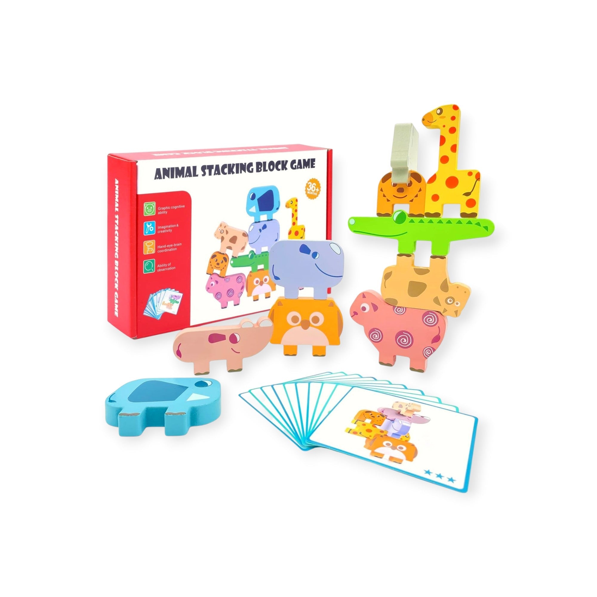 Montessori Animal Stacking Game for Age 1yr - GIRAFFLYSTICKY – Project ...