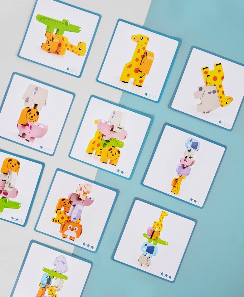 Montessori Animal Stacking Game - Project Montessori